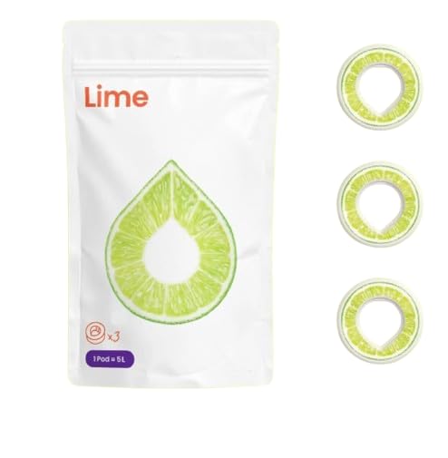 Fragancias originales para botella Air Up con refrescante sabor a lima, 0 azúcar, 0 calorías, solo aroma natural, 3 x Air Up Pods para 15 L de agua con sabor sólo por aroma