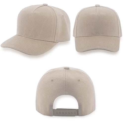 Image of 12 Pack Seamless Baseball Caps Wholesale Bulk - No Center Seam, DIY Friendly, Adjustable Breathable Lightweight for Men Women