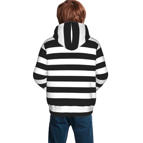 Stripes Kid Hoodies Boys Sweatshirts Girls Pullover with Pocket4