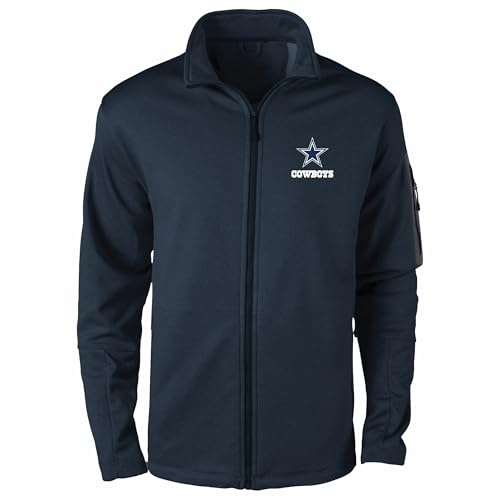 Image of Dunbrooke Men's NFL Freestyle Coated Tech Fleece Full-Zip Jacket