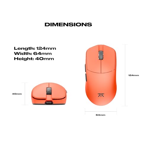 Image of Fnatic x Lamzu Maya X 8K Large Wireless Pro Gaming Mouse Special Edition, Pixart 3950 Sensor, Epically Light 47g, 80h Battery Life, Optical Switches, Windows & Mac Compatible