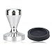 Produktbild MHwan Kaffee Tamper, Kaffee Stempel, Präzisions-Edelstahl-Kaffee-Tamper 49 mm Barista Espresso-Tamper mit Silikon-Tamper-Matte für Kaffee und Espresso, 49 x 76,5 mm