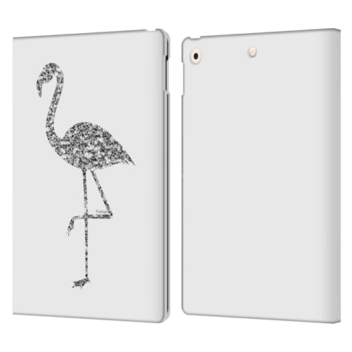 Étui portefeuille iPad 10.2 en cuir PLdesign Flamant Brillant
