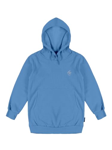 Image of Kiddopanti Unisex Solid Pullover Hooded Fleece Sweatshrit | Cotton Poly Fleece Fabric | Waist Length, Full Sleeve Hoodie | 2 Kangaroo Pockets | Winter Wear for Boys & Girls