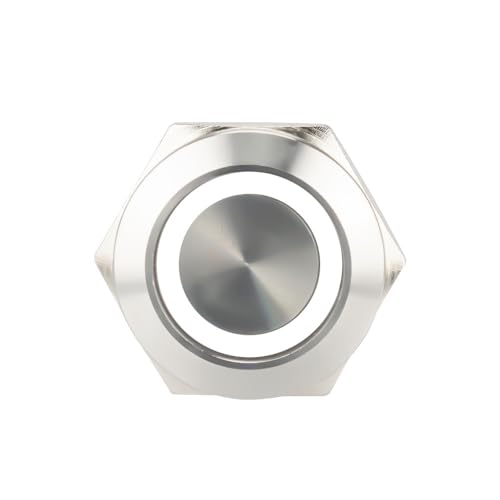 Interrupteur momentané LED blanche 10mm pour customiser tableau de bord