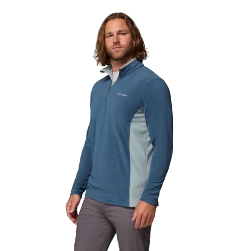 Columbia Klamath Range II masculino meio zíper, Azul escuro/azul esmagado, P