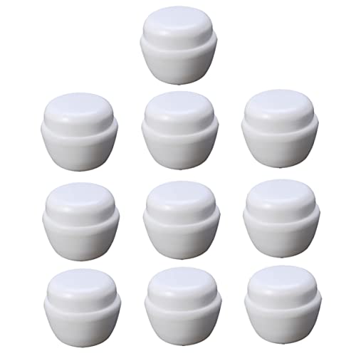DEARMAMY 10 Piezas Recipientes de Cosméticos Tarros de Almacenamiento de Lociones y Botellas de Plástico con Tapa Prueba de Fugas para y