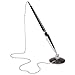 Juvale Desk Pen with Chain - Black, 0.5mm Ballpoint, Pack of 3 - Pen Chain for Desk & Holder with Adhesive Base for Reception Counter, Bank & Hotel