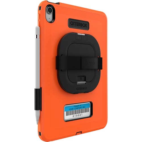 Image of OtterBox Defender for Business W /Kickstand /HANDSTRAP for iPad (A16) & iPad 10th Gen - HIGH Visibility (Orange),Rugged & Durable,screenless,Port Protection,Includes Shield-Stand (Non-Retail Packaging)