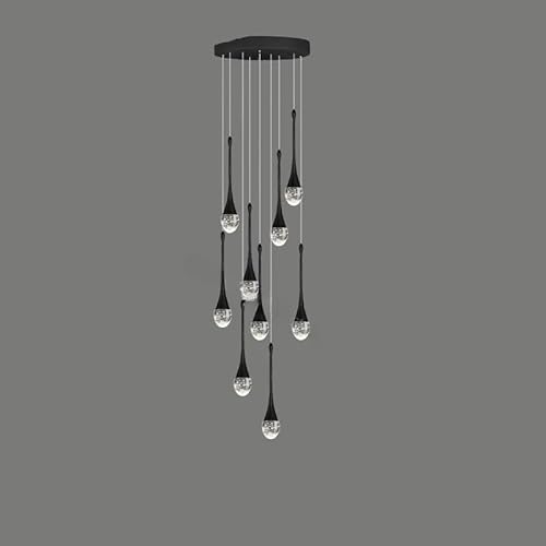 VfA, _ō؂ȃNX^LEDVfAAfvbNXXgB]KiO݂艺vz[fR[VƖ(9 Lights,BLACK_WARM LIGHT)