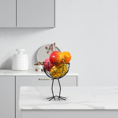 Cesta de frutas multiusos con asa de transporte cómoda para snacks y huevos 5