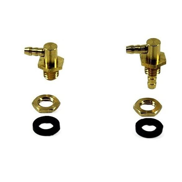 VERBANA RC Airplane Part, 1 Pair for Gasoline Model Airplane 2.5 * 3.5MM Fuel Tank Outlets and...