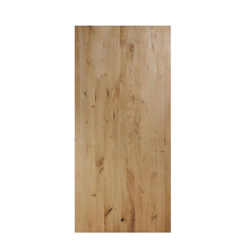 ABL HOLZ-ZENTRALE Tischplatte Massivholz Eiche 4cm Stark - 220x100x4 cm gerade Kante -Echtholz Tischplatte für Esstisch & Schreibtisch – Natur Geölt - Premium Qualität