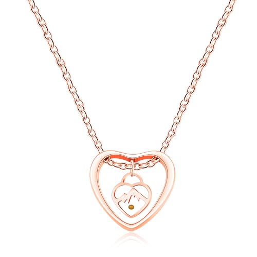 Delicate Hart Mosterdzaad Geloof Hanger Sieraden | Christelijke S...