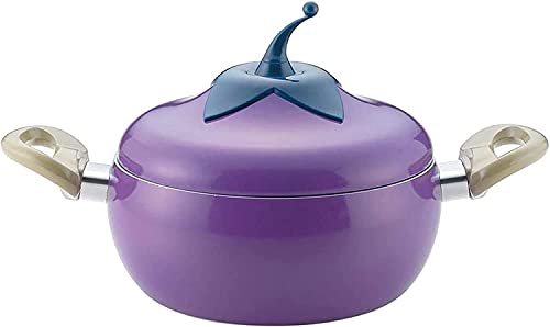 YIHANSS Ceramic Casserole Pot Casserole Dish With Lid Tomato Shape Sauce Pan Enameled Cost Soup Hot Pot Stainless Steel Household Cooking Green 2.6L Cooking P