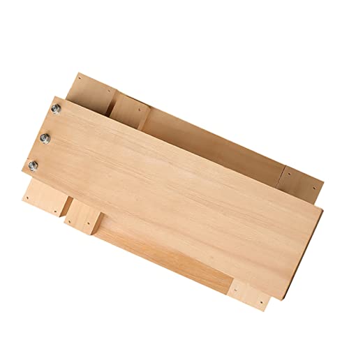 Ciieeo Ergonomic Dumpling Press Tool Wooden Dough Pressing Mold for Empanadas Biscuits