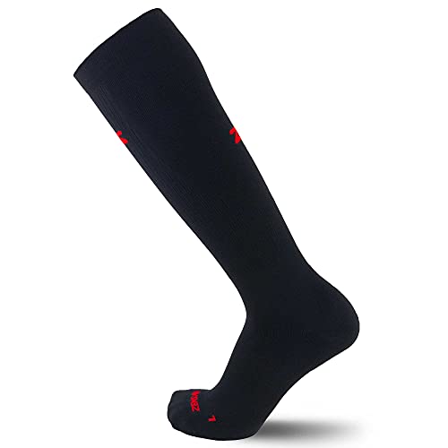 Zensah Infrared Heat Recovery Socks - Compression, Sweat Wicking, Athletic, Relaxation, Thermal Sock for Men & Women2