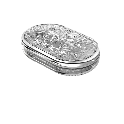 2PCS Travel Pill Organizer Box, Portable Pill Case, Pill Box Dispenser, with 10 Compartments for Different Medicines