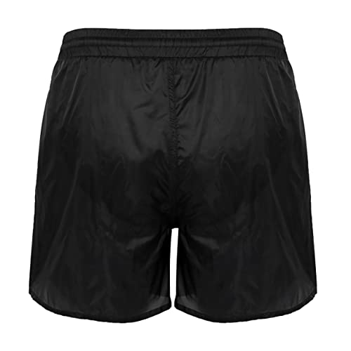 Men's Mesh Sheer Swim Trunks See Through Swim Shorts with Bulit-in Mesh Briefs2