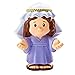 F-Price Replacement Figure for Fisher-Price Little People Nativity Set - DPX53 ~ Replacement Figure of Mary Dressed in Blue, Blue, White, Brown