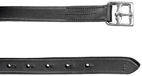 Estribo Cuero Negro para Caballo Tamaño Completo