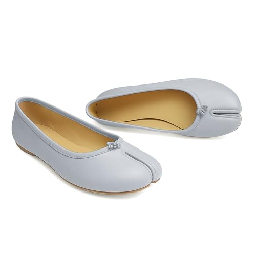Image of Tabi Shoes Women Split Toe Shoes Wide Width Ballet Flats Comfort Casual Work Shoes for Women Office