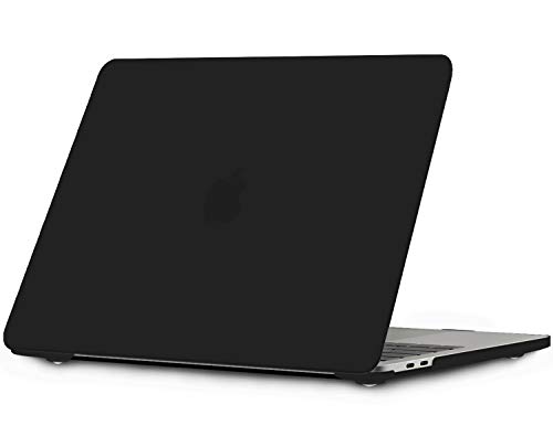 I INESEON Funda MacBook Pro 16 Pulgadas 2019, Delgado Carcasa Dura Plástico Case para MacBook Pro 16 con Touch Bar Model A2141, Negro