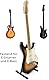 Classic Cantabile GS-2009E Gitarrenständer für E-Gitarre/E-Bässe - 3-fach verstellbar - Druckknopfsystem - zusammenlegbar - gepolsterte Auflagefläche - Gummifüße - schwarz