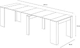 Rozciągany stół konsolowy Oslo Plus Do 3 Metrów, Stół 14 Miejsc, Wielofunkcyjny Nowoczesny i elegancki design, Konsola Do Domu I Biura, 78 x 51 x 90 cm, Kolor Dębu