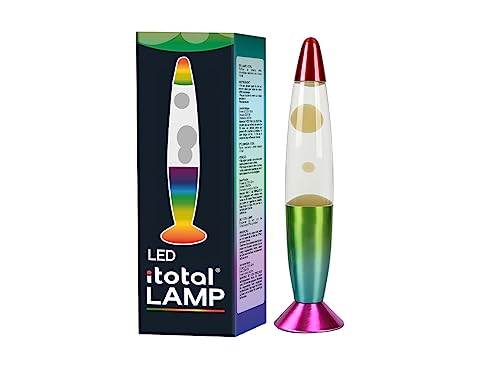 I-TOTAL® - Lampe à lave LED avec résistance chauffe cire, sans ampoule (CHANGE COULEURS RGB)