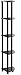 Furinno Turn-N-Tube 5 Tier Corner Display Rack Multipurpose Shelving Unit, 1-Pack, Columbia Walnut/Black