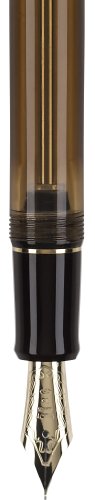 Image of Pilot Custom 823 Fountain Pen, Amber Barrel, Blue Ink, Broad Nib (60563)
