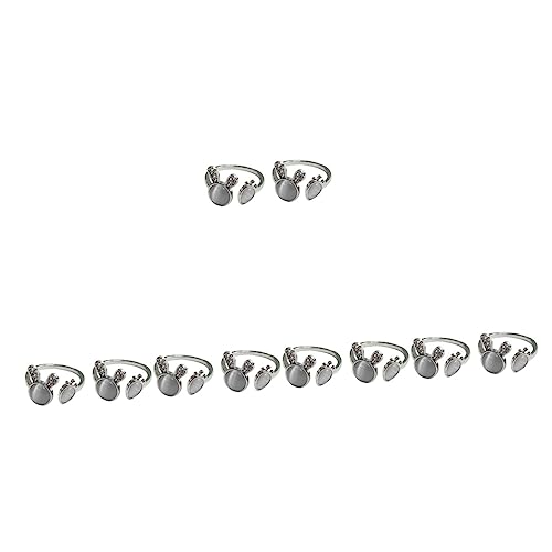 Bague lapin et carotte en lot de 4 pièces pour filles et femmes