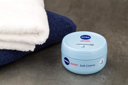 NIVEA BABY Soft Pflegecreme (200 ml), Hautcreme pflegt und schützt 24 Stunden lang, feuchtigkeitsspendende Creme für Babys mit Calendula – Ansicht 6
