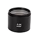 M48 Mm (1-7/8 Zoll) Mikroskopobjektiv aus Optischem Glas Klare Bildgebung Kleine Metallspiegelkörper-Objektivlinse für Trinokulare Mikroskope mit Einer 48mm Gewindeschnittstelle(0,3X)