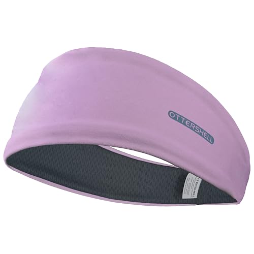 OTTERSHELL Anti-Slip & Ultra-Light Wide Headband for Sports Yoga Running Gym Spa Makeup & Daily Use (L92 - Pink One Size)