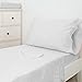 Toddler Bed Sheet Set 100% Cotton 3 Piece Set Color: White