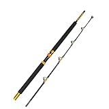 Fiblink 1-Piece Saltwater Offshore Heavy Trolling Rod Big Game Roller Rod Conventional Boat Fishing Pole (5-Feet 6-Inch, 30-50lb/50-80lb/80-120lb)
