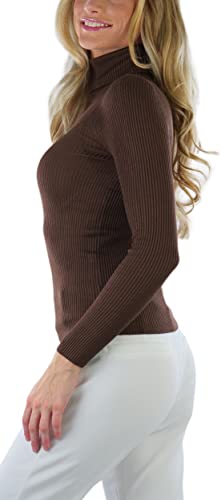 ToBeInStyle Women's Classic Knit Fold Over Turtleneck Pullover4