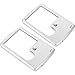 SEWACC 2pcs Page Magnifying Sheet with Light 3X-6X Lightweight Flat Optical Plastic Fresnel Lens Magnifier Lenses for Seniors Reading Small Prints Maps Books Bible Magazines