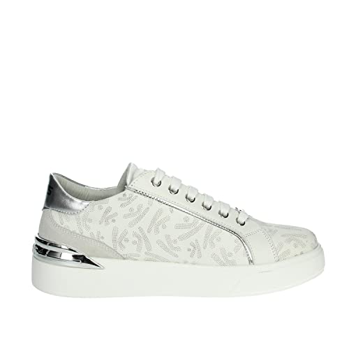 Keys K-6163 Sneakers Donna Bianco/Argento 41