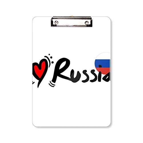 Bloc-notes A4 I Love Russia fini les feuilles volantes et les notes perdues