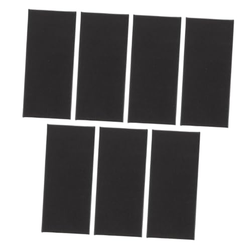 FRCOLOR 7pcs Single Watch Storage Box with Sponge Liner Compact Wristwatch Display Case for Men Women Black Rectangular Organizer for Travel Home Use