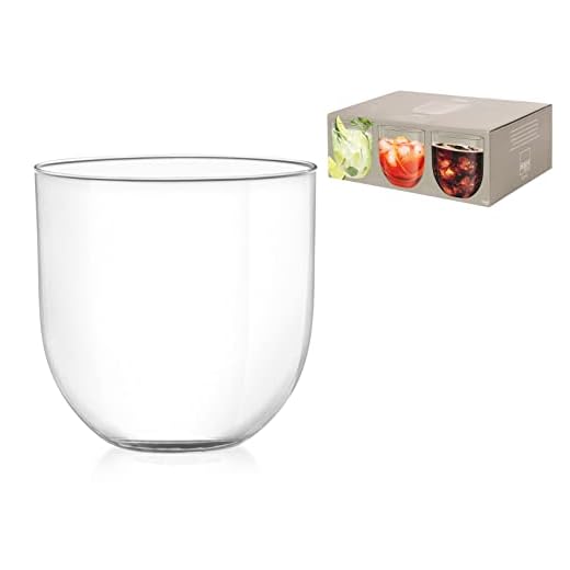 H&H Set 6 Vaso Cristal Drop Agua, 380 CC