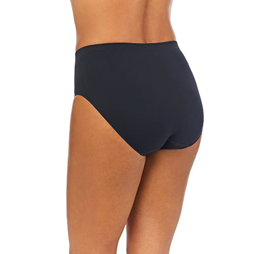 Image of COMPANY ELLEN TRACY Women's High Cut Brief Panties Breathable Seamless Underwear 4-Pack Multipack (Regular & Plus Size)