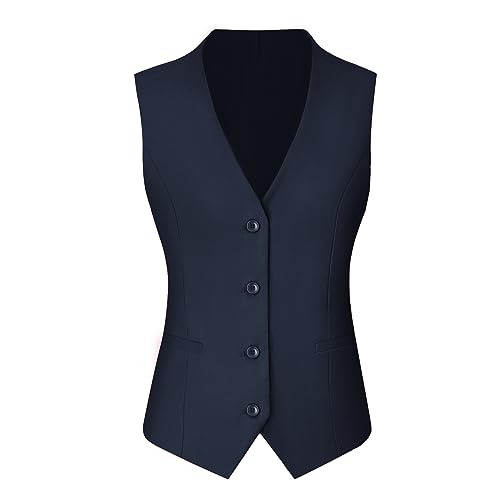 Women's 3 Piece Suit Lady Business Casual Office One Button Slim Fit Blazer Jacket Vest Pants Set3