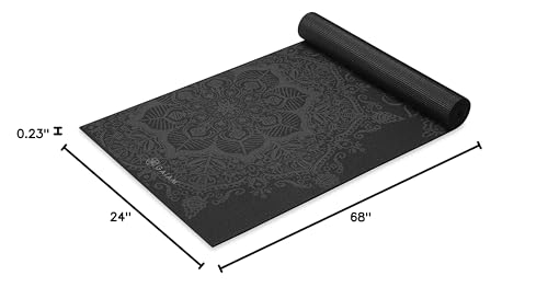 Image of Gaiam Premium Yoga Mat, 6mm Thick Print Mat