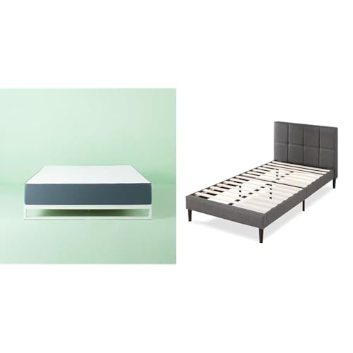 ZINUS�y�Z�b�g�����zZINUS Nurest �������[�t�H�[�� �}�b�g���X (20cm/�V���O��) +�W�k�X Lottie �z����x�b�h�t���[�� �V���[�g�w�b�h�{�[�h�t ���C�g�O���[ �V���O��