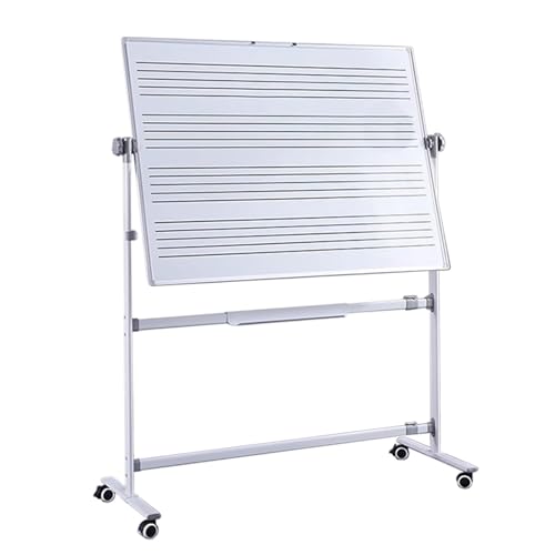 Tableau blanc pour portée musicale double face pour apprendre le solfège