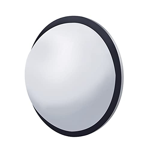 United Pacific 60013 8-1/2” Round Stainless Steel Full Dome Convex (Fisheye) Mirror, Center Swivel Ball Type Mount, Steel Housing - ONE Mirror